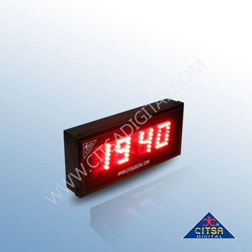 Reloj LED de exterior: reloj digital para el sector del transporte