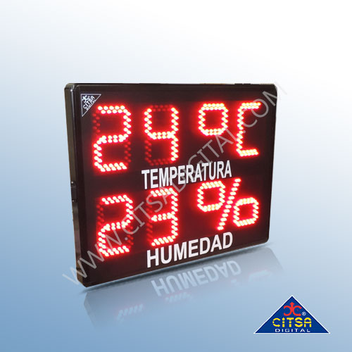 Reloj Digital De Pared LED Con Temperatura Y Humedad TTH-2041-3 – Citsa  Digital